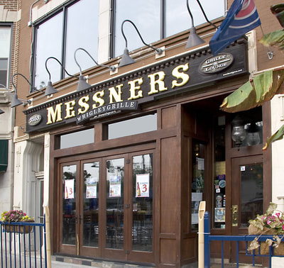 Image of Messner's Sign  Southport Street Chicago,IL, Gold Leaf Signs Chicago, Gold Leaf Lettering, Gold Leaf Signs Milwaukee, Gilded Signs, Gold Leaf Chicago
